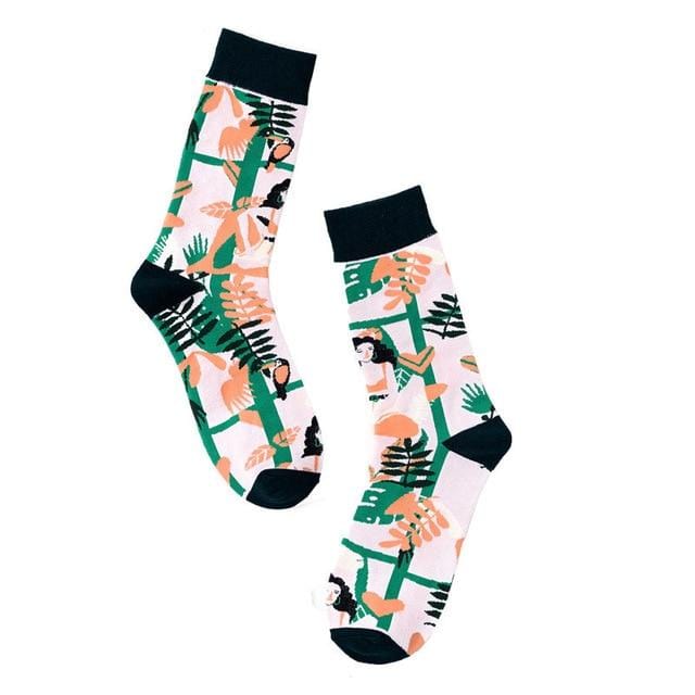 Winter Fashion Women Cotton Socks Animal Plant Belle Creative Europe Harajuku Unisex Funny Japan Cute Crew Casual Street Art Sox