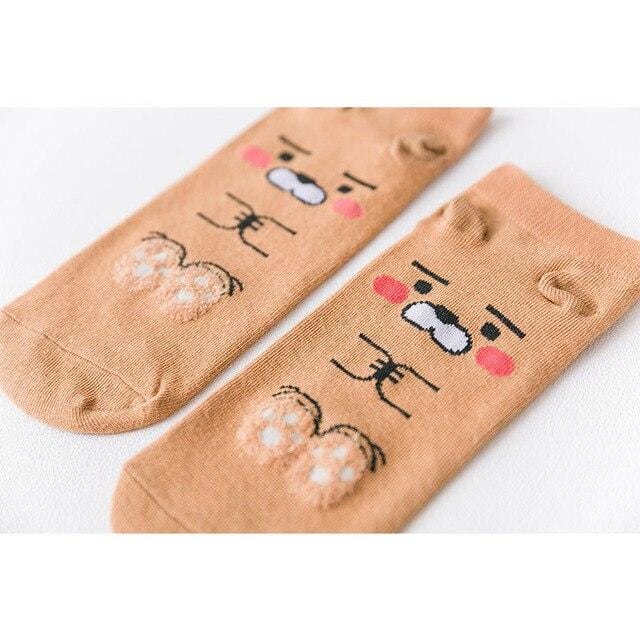 Winter Fashion Women Cotton Socks Animal Plant Belle Creative Europe Harajuku Unisex Funny Japan Cute Crew Casual Street Art Sox