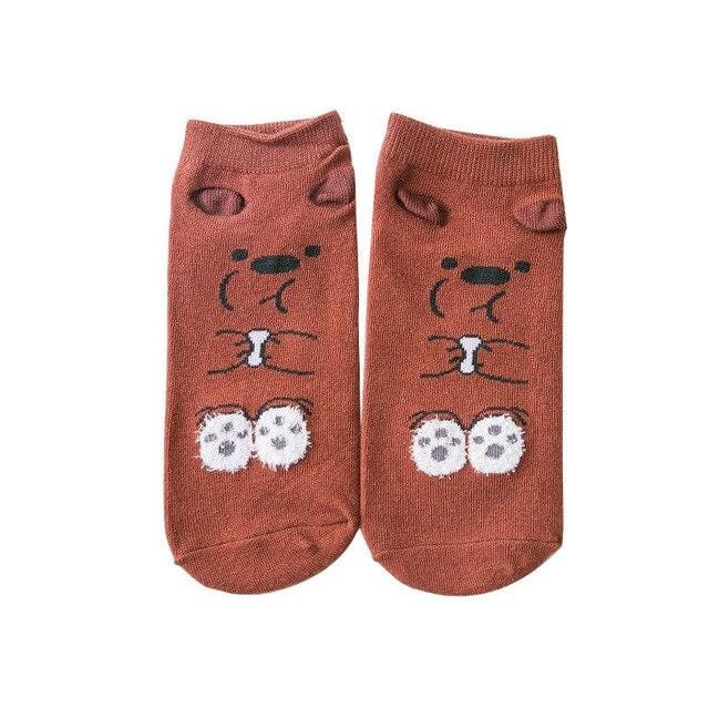 Winter Fashion Women Cotton Socks Animal Plant Belle Creative Europe Harajuku Unisex Funny Japan Cute Crew Casual Street Art Sox