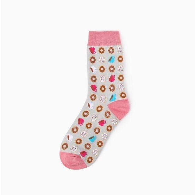 Harajuku Funny Sushi Socks Japanese Creative Cartoon Crew Socks Women Novelty Calcetines Mujer Sokken Female Girl Cute Socks