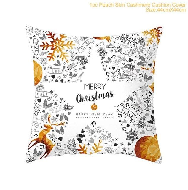 45X45CM Pillow Case Merry Christmas Decoration For Home 2019 Christmas Ornament Christmas Gift Cristmas Noel Happy New Year 2020