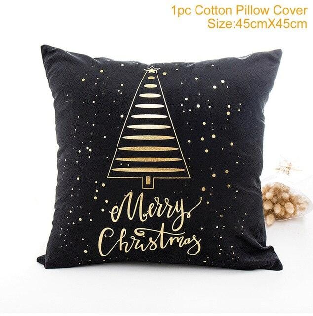 45X45CM Pillow Case Merry Christmas Decoration For Home 2019 Christmas Ornament Christmas Gift Cristmas Noel Happy New Year 2020