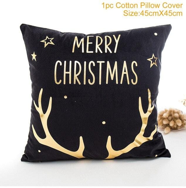 45X45CM Pillow Case Merry Christmas Decoration For Home 2019 Christmas Ornament Christmas Gift Cristmas Noel Happy New Year 2020