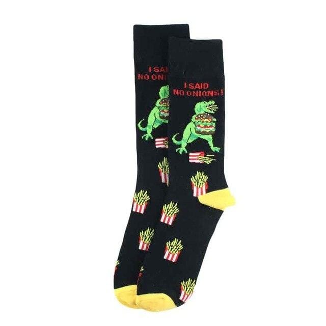 Creative Food Animal Socks Combed Cotton Funny Socks Men Novelty Design Plane Dinosaur Crew Skateboard Socks Calcetines Hombre