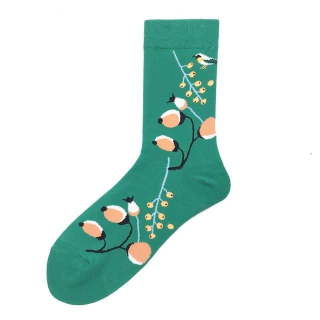 Cartoon Cute Flower Abstract Art Female Socks Animal Cotton Short Creative Women Sock Warm Funny Kawaii Winter Happy Ankle Socks