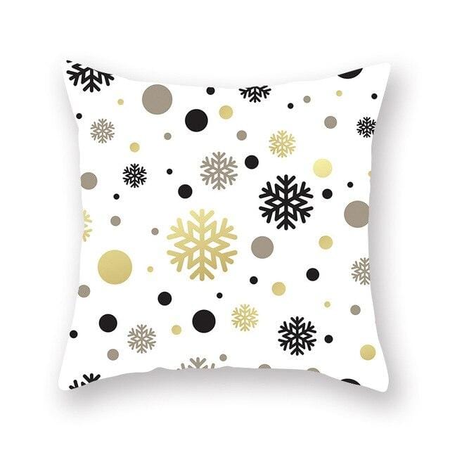 Christmas Decorative Pillowcases Polyester Merry Christmas Tree Deer Throw Pillow Case Cover New Year Pillowcase