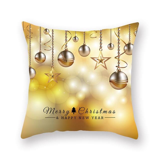 Christmas Decorative Pillowcases Polyester Merry Christmas Tree Deer Throw Pillow Case Cover New Year Pillowcase