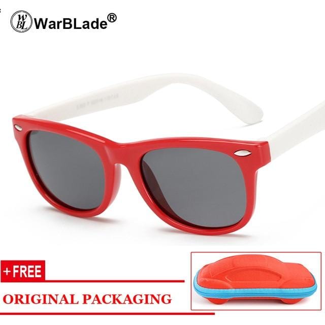 WarBLade Kids Boys TR90 Unbreakable Polarized Sunglasses Children Girls Safety Polaroid Sun Glasses Sport UV400 Mirror-Sunglasses-Ultrabasic