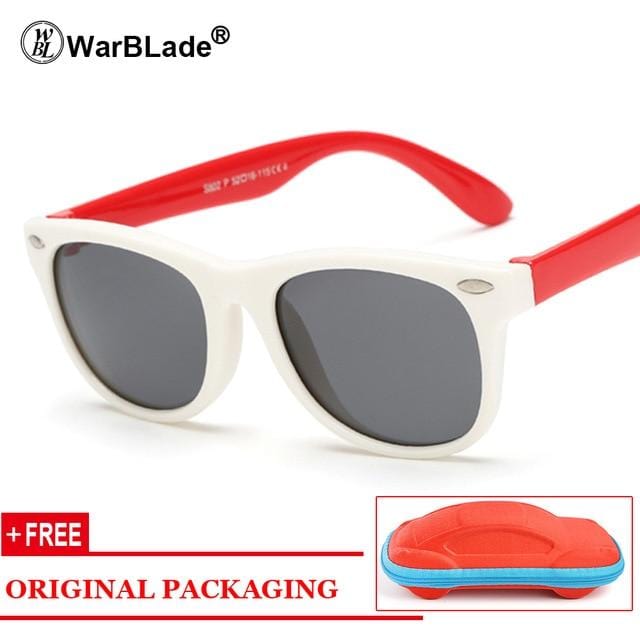 WarBLade Kids Boys TR90 Unbreakable Polarized Sunglasses Children Girls Safety Polaroid Sun Glasses Sport UV400 Mirror-Sunglasses-Ultrabasic