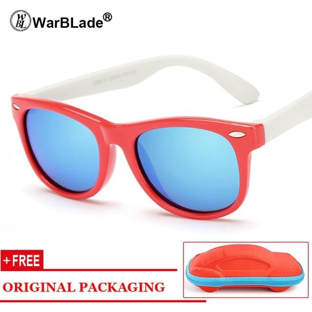 WarBLade Kids Boys TR90 Unbreakable Polarized Sunglasses Children Girls Safety Polaroid Sun Glasses Sport UV400 Mirror-Sunglasses-Ultrabasic