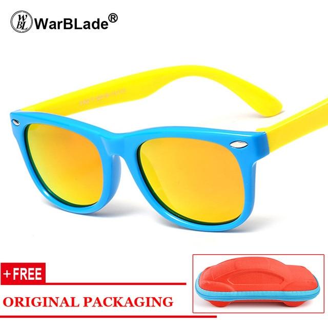 WarBLade Kids Boys TR90 Unbreakable Polarized Sunglasses Children Girls Safety Polaroid Sun Glasses Sport UV400 Mirror-Sunglasses-Ultrabasic