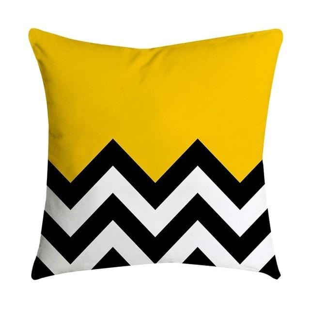 Pillow Cover Case Pillowcase Yellow geometric Pineapple Leaf Square Flax pillow Cushion Bed Home Fashion decoration