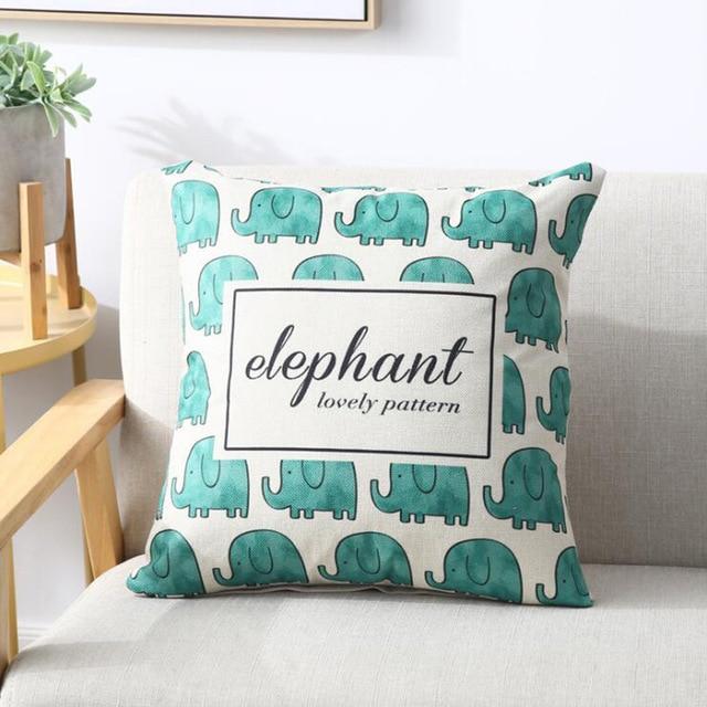 MIHE Christmas Cushion Cover Decorative Pillow Cases For Home Printed Sofa Seat Case Car PillowcaseCar Bed Pillow Case