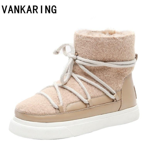 women boots warm fur ankle boots for women snow boots women shoes fashion boots female outdoor casual shoes women flats booties