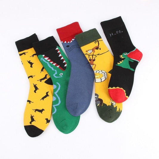 Woman Socks Cotton Funny Socks Avocado Burger Apple Fruit Food Socks Winter harajuku Casual Socks Happy kawaii female long socks