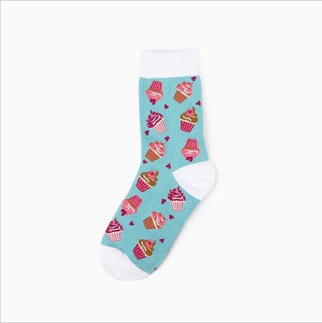 Harajuku Funny Sushi Socks Japanese Creative Cartoon Crew Socks Women Novelty Calcetines Mujer Sokken Female Girl Cute Socks