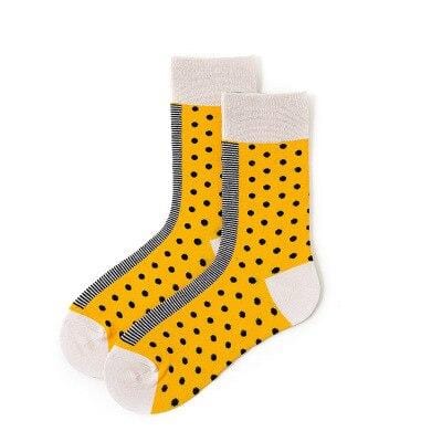 Chaussettes chaudes d'hiver pour femmes, mignonnes et décontractées, à la mode, douces, nouveauté en coton, colorées, dessin animé, Happy Kawaii, chaussettes amusantes pour cadeaux de noël