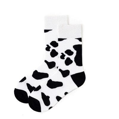 Chaussettes chaudes d'hiver pour femmes, mignonnes et décontractées, à la mode, douces, nouveauté en coton, colorées, dessin animé, Happy Kawaii, chaussettes amusantes pour cadeaux de noël