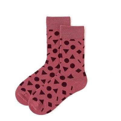 Chaussettes chaudes d'hiver pour femmes, mignonnes et décontractées, à la mode, douces, nouveauté en coton, colorées, dessin animé, Happy Kawaii, chaussettes amusantes pour cadeaux de noël