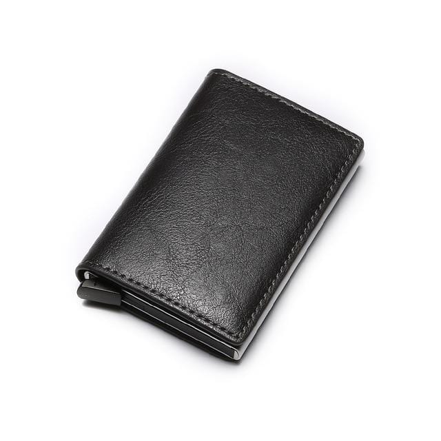 Card Holder Men Wallets Money Bag Male Vintage Black Short Purse 2019 Small Leather Slim Wallets Mini Wallets Thin-Wallet-Ultrabasic