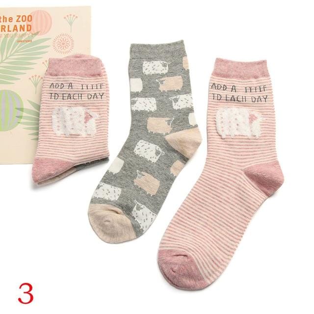 2 paar 2020 Frühling Herbst Nette Socken Frauen Weihnachten Geschenk Box Baumwolle Socken Cartoon Print Kreative Mode Kurze Glückliche Socken für Mädchen