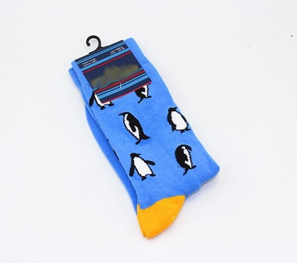 New Men's sock Brand Cactus Panda Monkey Pattern Hip hop Cool Socks for Men Winter Thick Long Skate Funny Socks Colorful EUR40-47