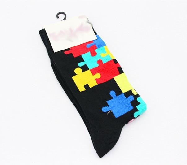 New Men's sock Brand Cactus Panda Monkey Pattern Hip hop Cool Socks for Men Winter Thick Long Skate Funny Socks Colorful EUR40-47