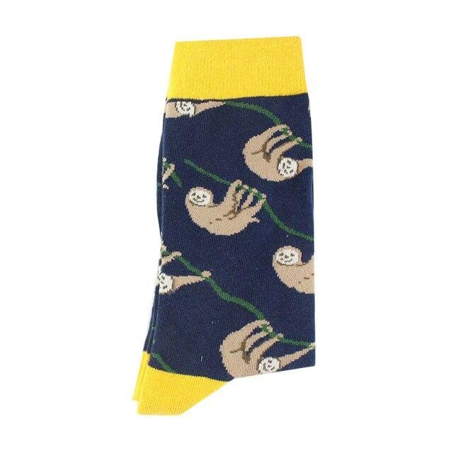 ARMKIN Hip Hop Cool Animal Food happy Funny Socks Men Harajuku Skateboard Crew sock Male Vintage Large High sock for christmas