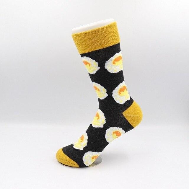 Woman Socks Cotton Funny Socks Avocado Burger Apple Fruit Food Socks Winter harajuku Casual Socks Happy kawaii female long socks