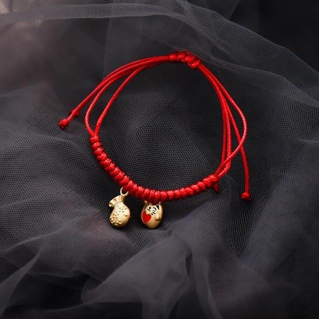 Version coréenne 2020 nouveau filet rouge même corde Bracelet Simple personnalité tricot cadeau femme Bracelet Pandora Bracelet Pulseras