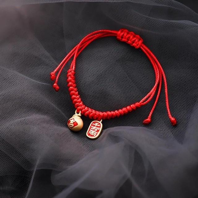 Version coréenne 2020 nouveau filet rouge même corde Bracelet Simple personnalité tricot cadeau femme Bracelet Pandora Bracelet Pulseras