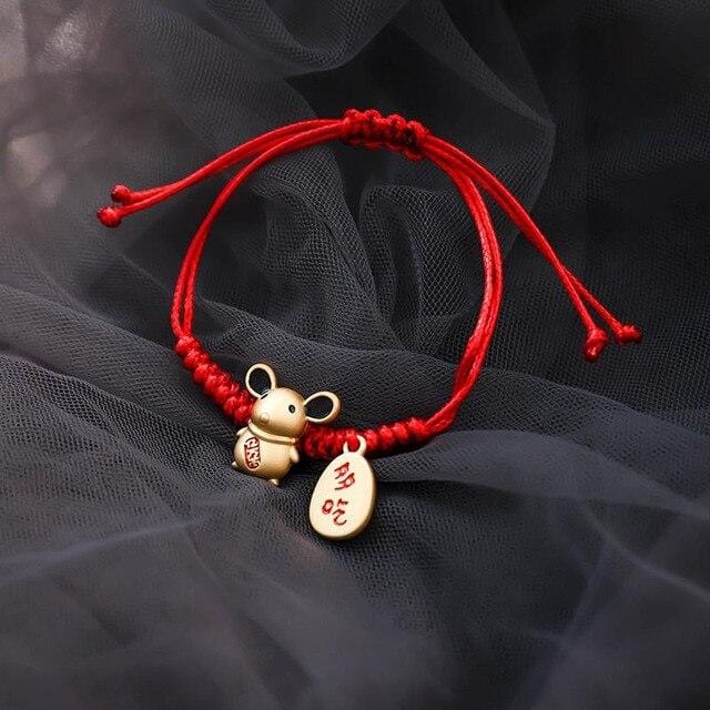 Version coréenne 2020 nouveau filet rouge même corde Bracelet Simple personnalité tricot cadeau femme Bracelet Pandora Bracelet Pulseras