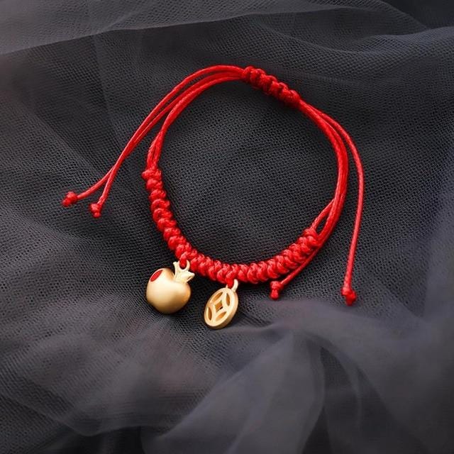 Version coréenne 2020 nouveau filet rouge même corde Bracelet Simple personnalité tricot cadeau femme Bracelet Pandora Bracelet Pulseras