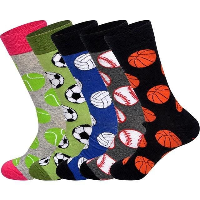 LIONZONE 5Pairs/lot Brand Men Socks 60 Colors 12 Selects British Style StreetWear Designer Happy Socks Funny with Gift Box