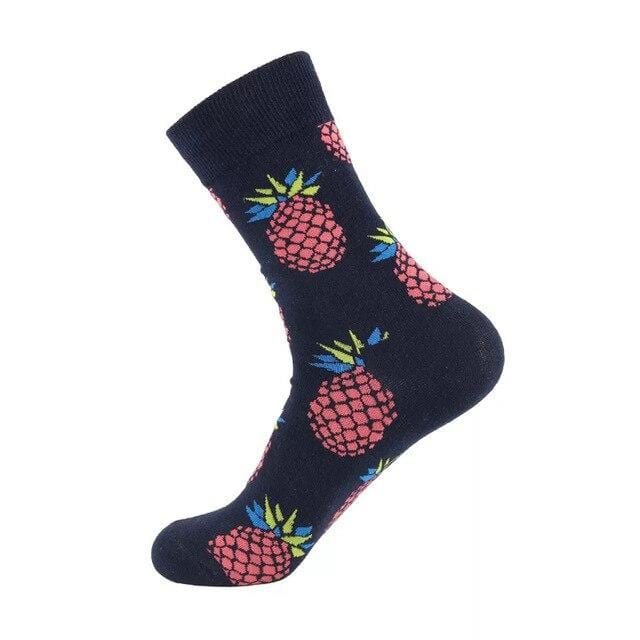 Unisex Socks Funny Cute Cartoon Fruits Banana Avocado Egg Cookie Donuts Food Happy Japanese Harajuku skateboard Socks Women