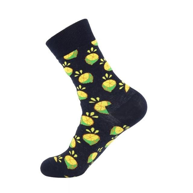 Unisex Socks Funny Cute Cartoon Fruits Banana Avocado Egg Cookie Donuts Food Happy Japanese Harajuku skateboard Socks Women