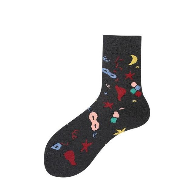 Kreative hochwertige Mode Harajuku Kawaii glückliche Frauen Socken Milch Essen Malerei Erdbeere Tier Druck lustige Socken süße Socke