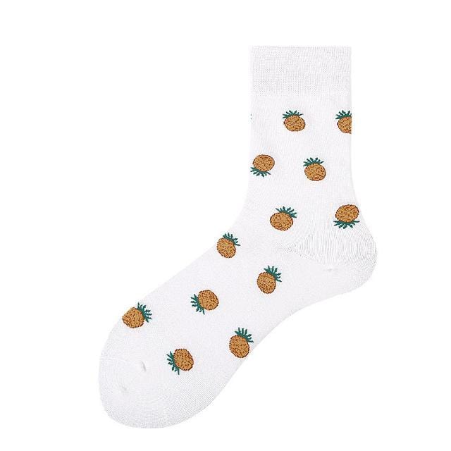 Kreative hochwertige Mode Harajuku Kawaii glückliche Frauen Socken Milch Essen Malerei Erdbeere Tier Druck lustige Socken süße Socke