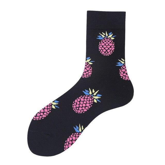 Kreative hochwertige Mode Harajuku Kawaii glückliche Frauen Socken Milch Essen Malerei Erdbeere Tier Druck lustige Socken süße Socke