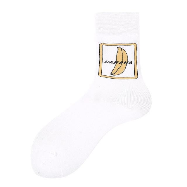 Kreative hochwertige Mode Harajuku Kawaii glückliche Frauen Socken Milch Essen Malerei Erdbeere Tier Druck lustige Socken süße Socke