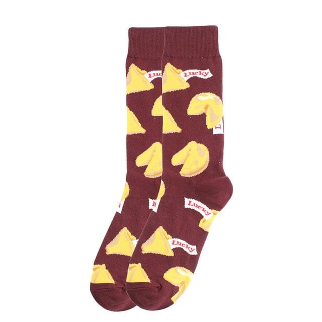 Happy chaussettes mode Hip Hop Skateboard chaussettes coton dessin animé requin cochon chien nourriture Hamburger Pizza Sushi drôle hommes femmes Calcetines