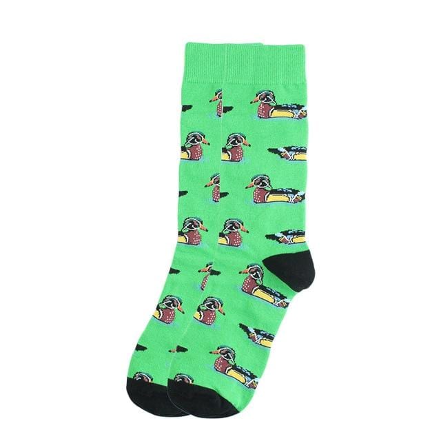 Happy chaussettes mode Hip Hop Skateboard chaussettes coton dessin animé requin cochon chien nourriture Hamburger Pizza Sushi drôle hommes femmes Calcetines