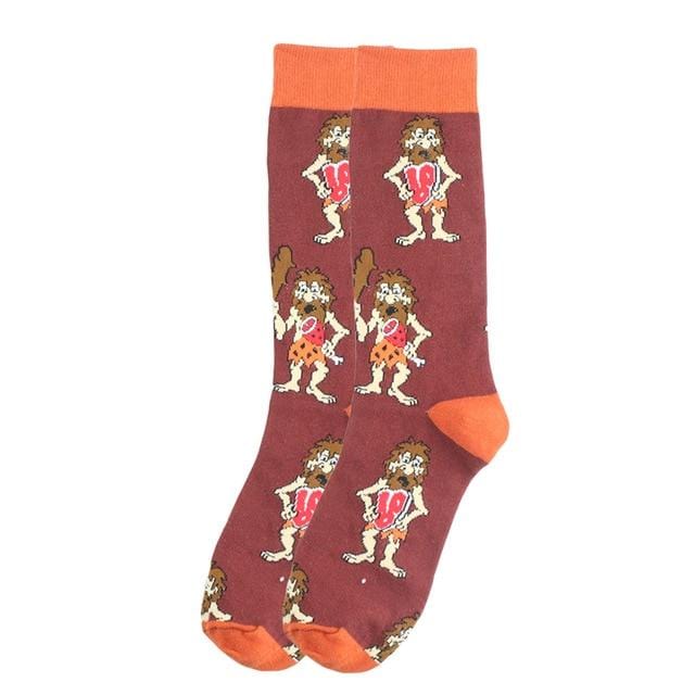 Happy Socks Fashion Hip Hop Skateboard Socks Cotton Cartoon Shark Pig Dog Food Hamburger Pizza Sushi Funny Men Women Calcetines