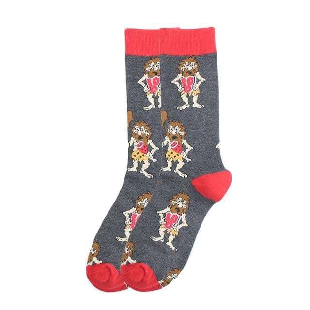 Happy chaussettes mode Hip Hop Skateboard chaussettes coton dessin animé requin cochon chien nourriture Hamburger Pizza Sushi drôle hommes femmes Calcetines