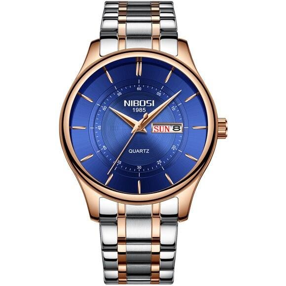 NIBOSI Blue Watch Men Watches Luxury Top Brand Mens Watch Relogio Masculino Navy Blue Military Army Analog Quartz Wrist Watches