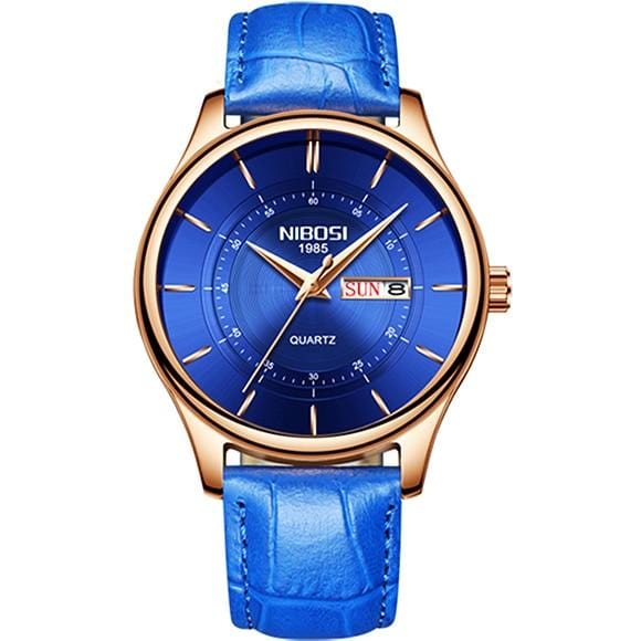 NIBOSI Blue Watch Men Watches Luxury Top Brand Mens Watch Relogio Masculino Navy Blue Military Army Analog Quartz Wrist Watches