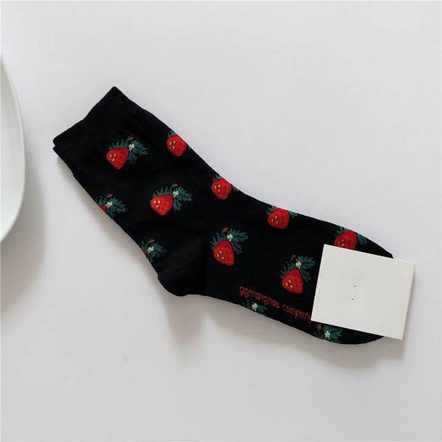 [EIOISAPRA]Korean Style Women Sunflower Short Socks Creative Art Harajuku Japanese Socks High Quality Cotton Tide Sox