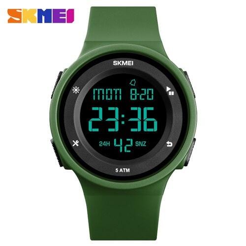 SKMEI Women's Outdoor Sports Electronic Watches Luxury Ladies Wristwatch LED Digital 50m Waterproof Clock Watch Relogio Feminino