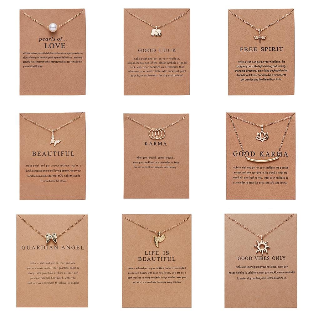 Fashion Gold-color Good Vibes Only Sun Necklaces & Pendants For Women Jewelry