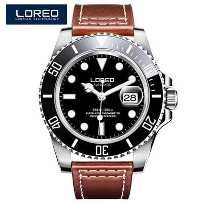 LOREO marque de luxe plongée hommes Sport militaire montres hommes automatique mécanique horloge étanche 200M Date montre-bracelet Reloj